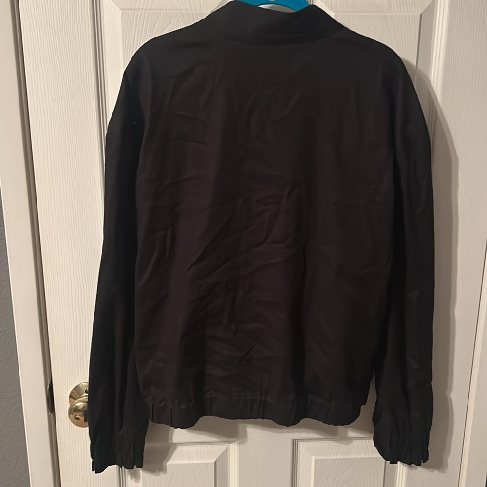 Large black bomber jacket by Halston - Picture 7 of 8